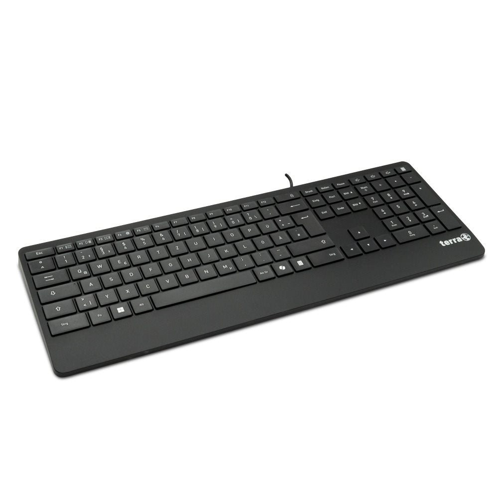 TERRA Keyboard 4000 Corded DE USB black Copilot  QWERTZ, 105 Tasten, kabelgebunden, 1,80m