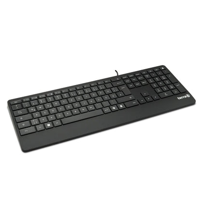 TERRA Keyboard 4000 Corded DE USB black Copilot  QWERTZ, 105 Tasten, kabelgebunden, 1,80m