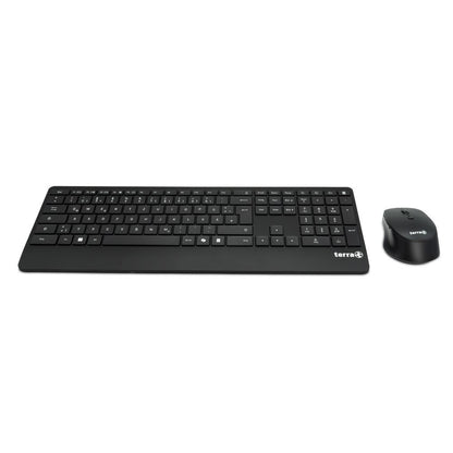 TERRA Desktop 4000 Wireless AES DE USB black Copilot  Tastatur+Maus, QWERTZ, 105 Tasten,