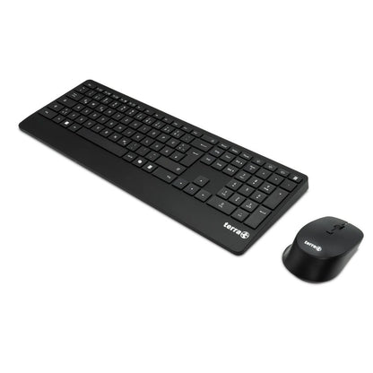 TERRA Desktop 4000 Wireless AES DE USB black Copilot  Tastatur+Maus, QWERTZ, 105 Tasten,