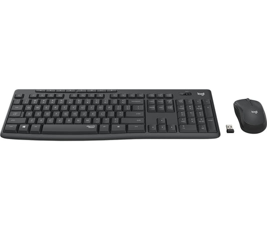 Logitech Desktop MK295 Wireless Silent DE graphite