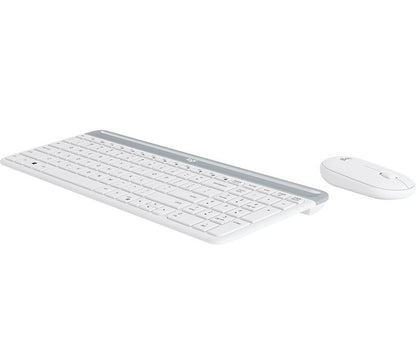 Logitech Desktop MK470 Wireless compact DE white