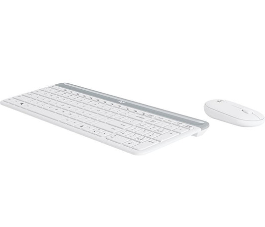 Logitech Desktop MK470 Wireless compact DE white