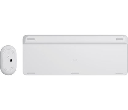 Logitech Desktop MK470 Wireless compact DE white