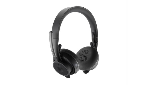 Logitech Headset Zone Wireless (UC version) ANC 2.0 USB BT graphite  USB-A-Empfänger, USB-C-Adapter,