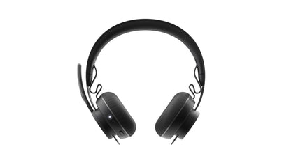 Logitech Headset Zone Wireless (UC version) ANC 2.0 USB BT graphite  USB-A-Empfänger, USB-C-Adapter,