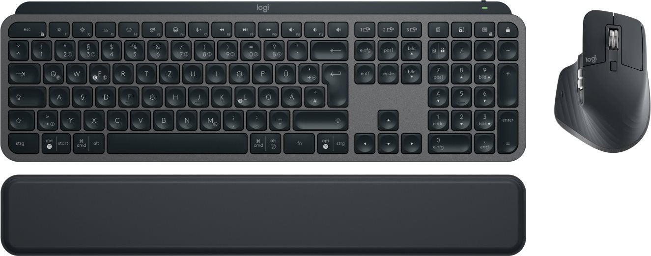 Logitech Desktop MX Keys S Combo BOLT DE darkgrey BT MX Keys, MX Master 3S, MX Handballenauflage for