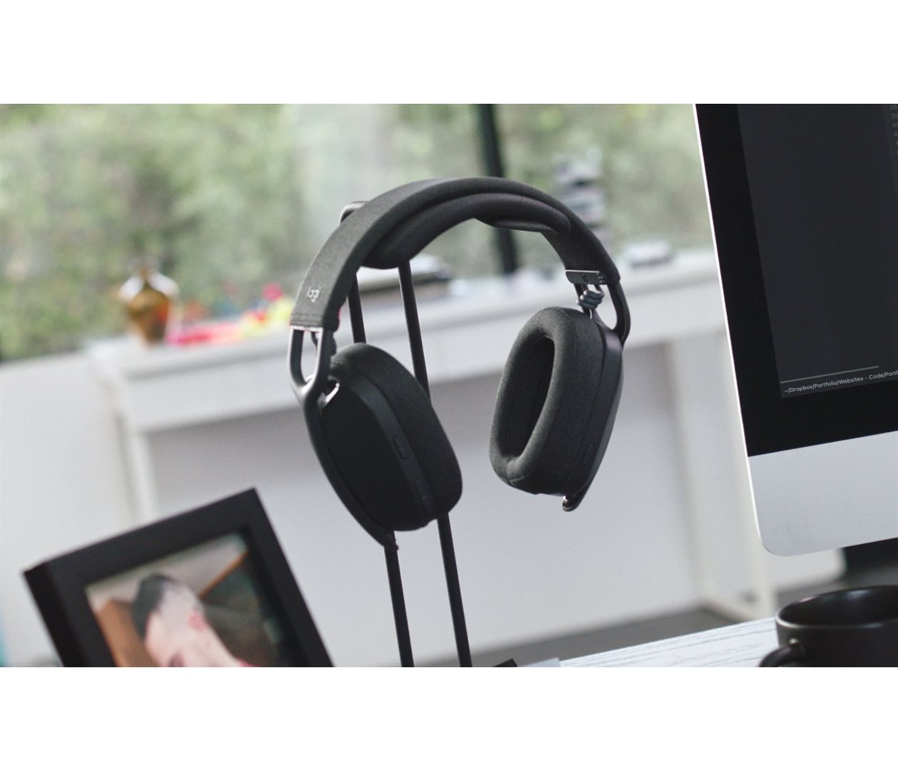 Logitech Headset Zone Vibe 100 Wireless graphite USB-C BT Leicht,  kabellos, ohrumschließend