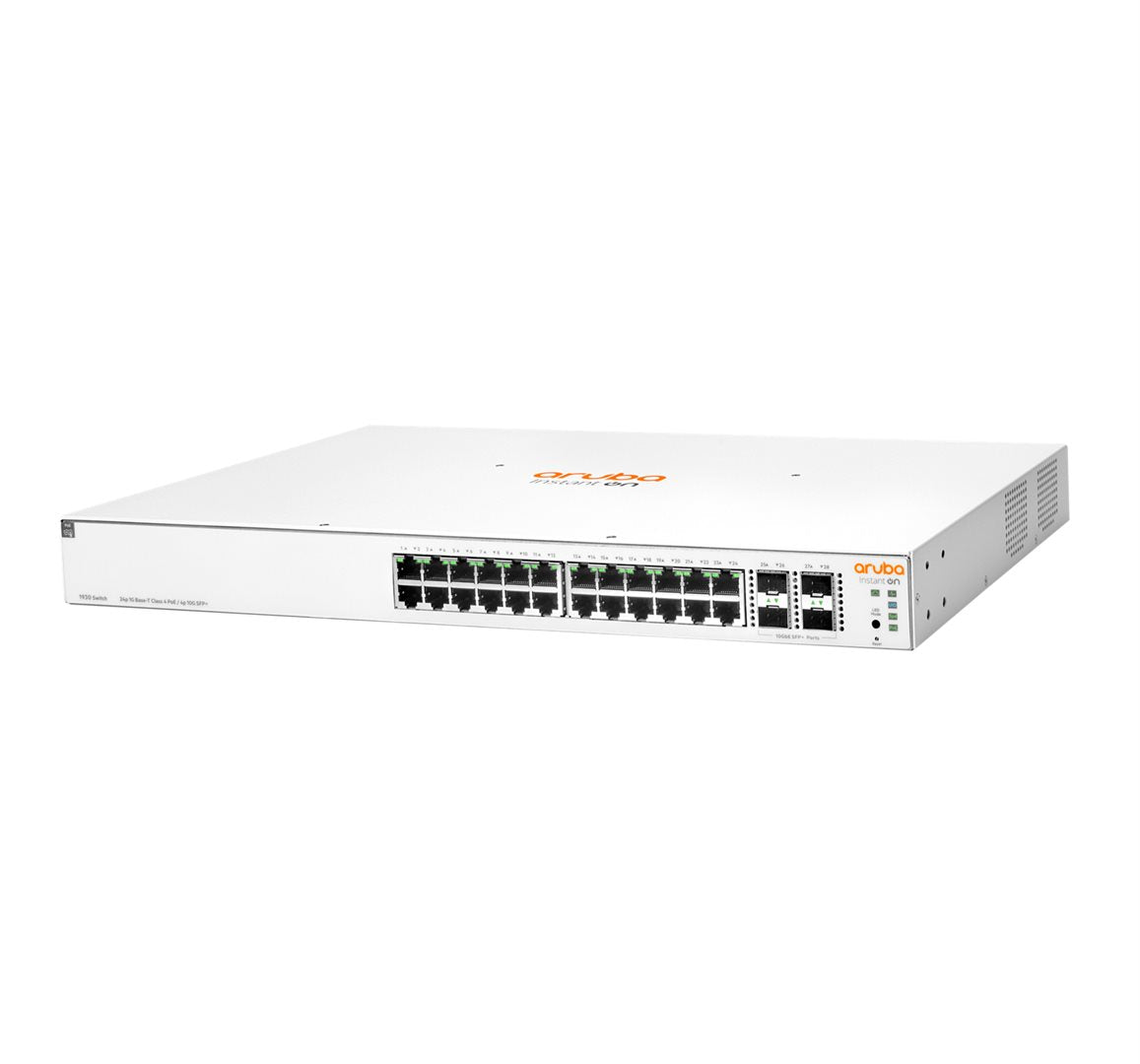 HPE Aruba Switch 1930 24G 24xGBit/4xSFP+ PoE 370W JL684B Aruba Instant On
