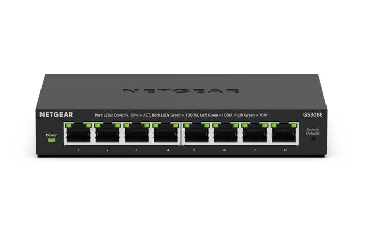 Netgear 8Port Switch 10/100/1000 GS308E GS308E-400EUS