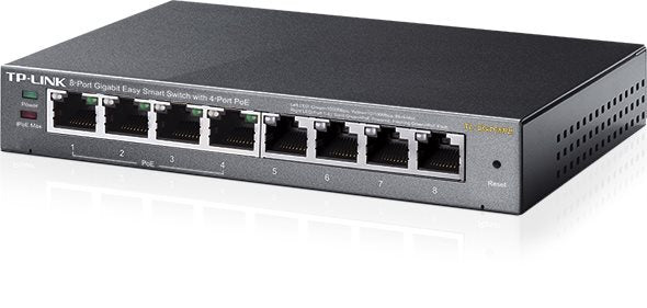 TP-LINK Switch TL-SG108PE 8xGBit (4x PoE+ / 64W) Managed