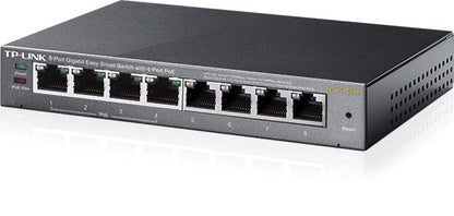 TP-LINK Switch TL-SG108PE 8xGBit (4x PoE+ / 64W) Managed