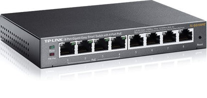TP-LINK Switch TL-SG108PE 8xGBit (4x PoE+ / 64W) Managed