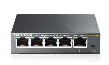 TP-LINK Switch TL-SG105E 5xGBit Managed Metallgehäuse