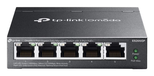 TP-LINK Switch Omada ES205GP 5xGBit 4xPoE+ Managed