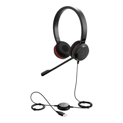 Jabra Headset Evolve 30 II UC Stereo USB-A Zertifiziert für Skype für Unternehmen
