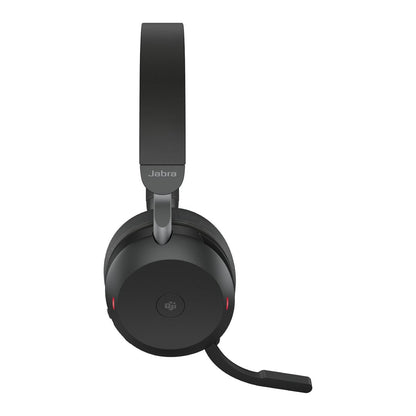 Jabra Headset Evolve2 75 USB-C MS Teams mit Ladestation black Zertifiziert für Microsoft Teams