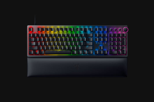 Razer Keyboard Huntsman V2 Gaming (DE) black  Full Size,On-the-fly-Makro
