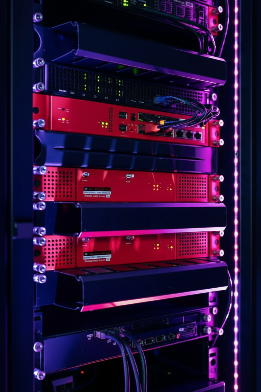 Securepoint Firewalls im Rack (KI-generiert)